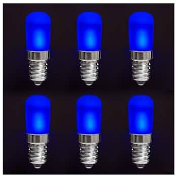 Amazon | 6個セット LED 電球 青 E26 PSE 密閉対応 ナツメ球 豆